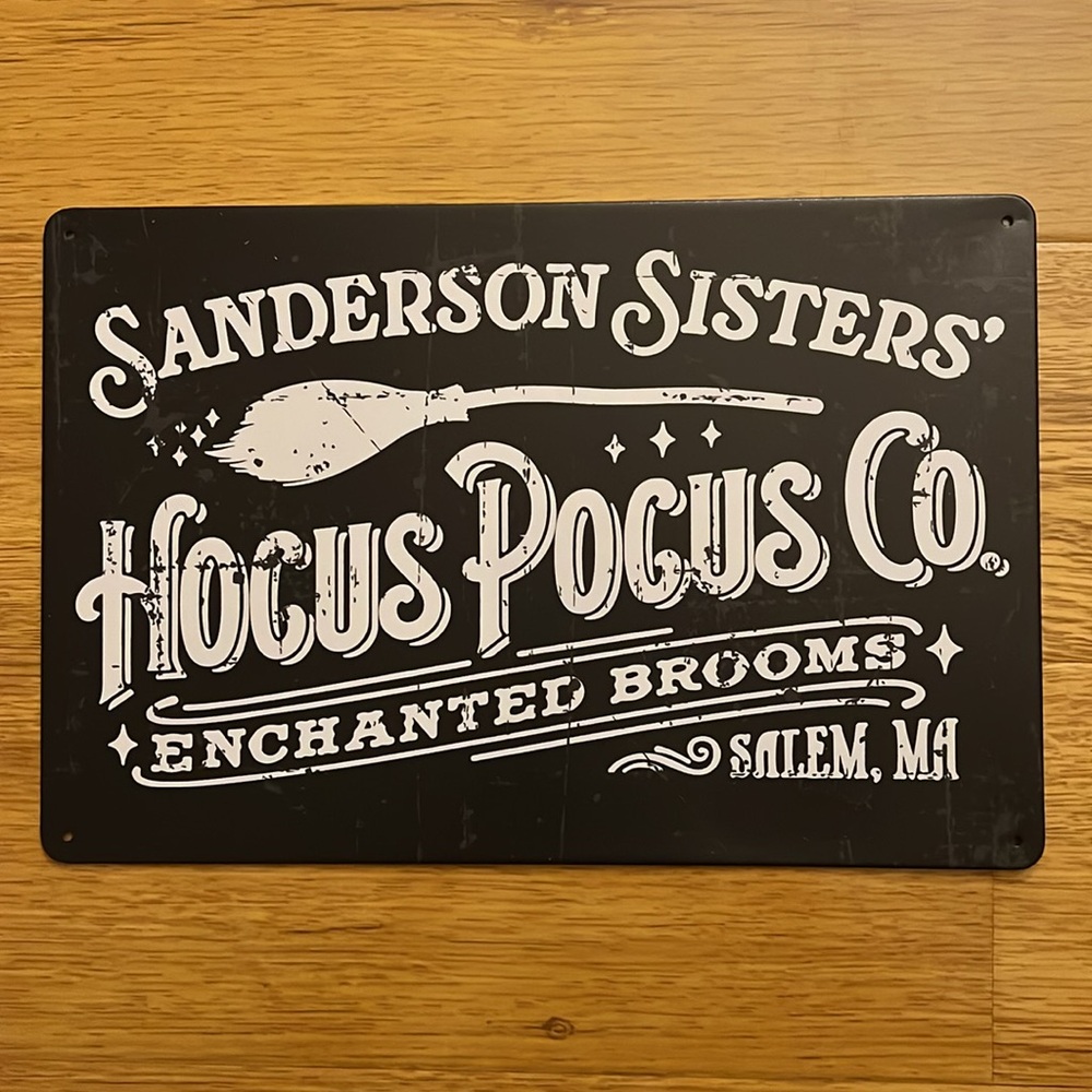 Hocus Pocus Sanderson Sisters Metal Sign